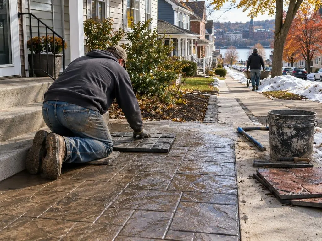 Stamped Concrete in Schenectady, NY